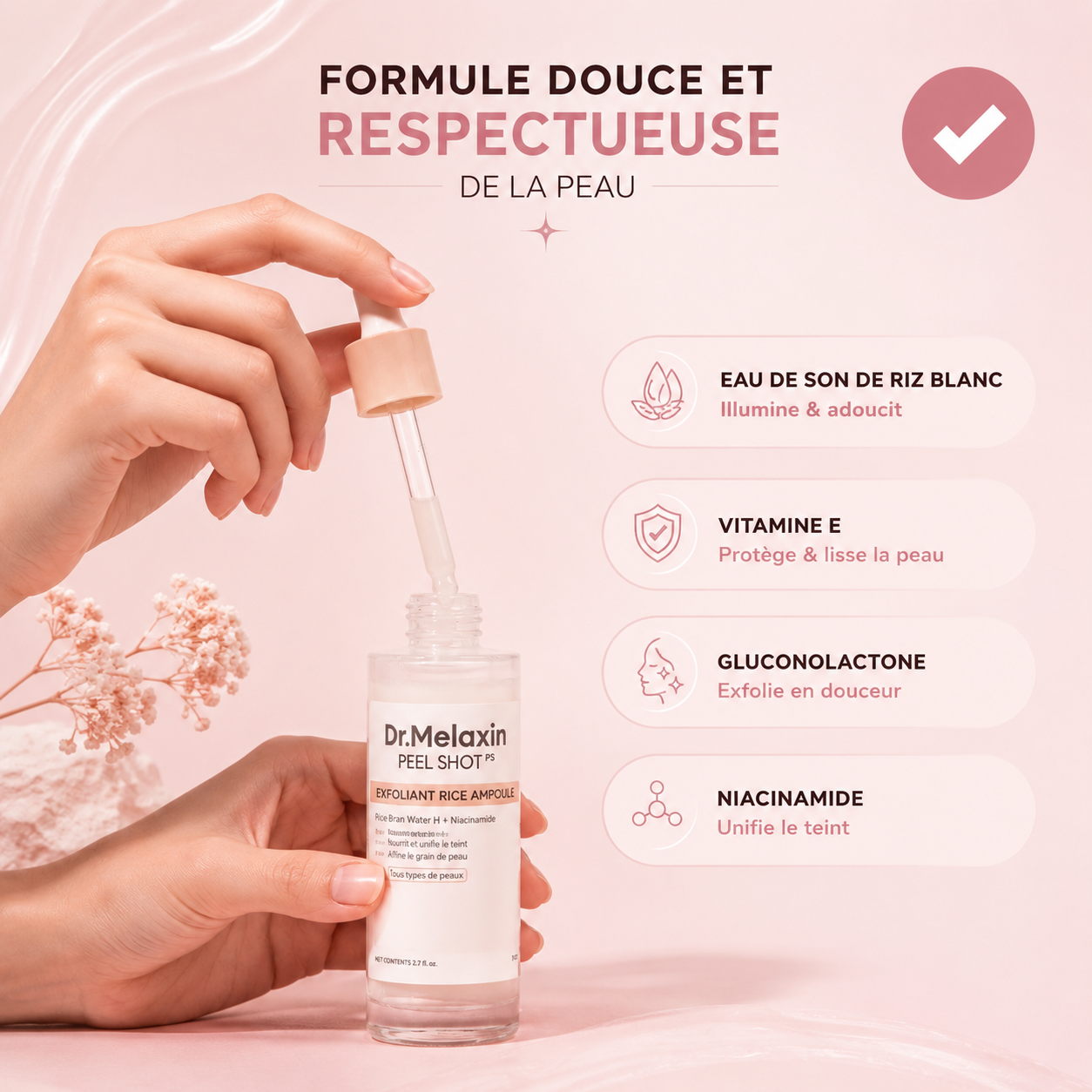KoreanGlow™ - Le Sérum Coréen Exfoliant au Riz