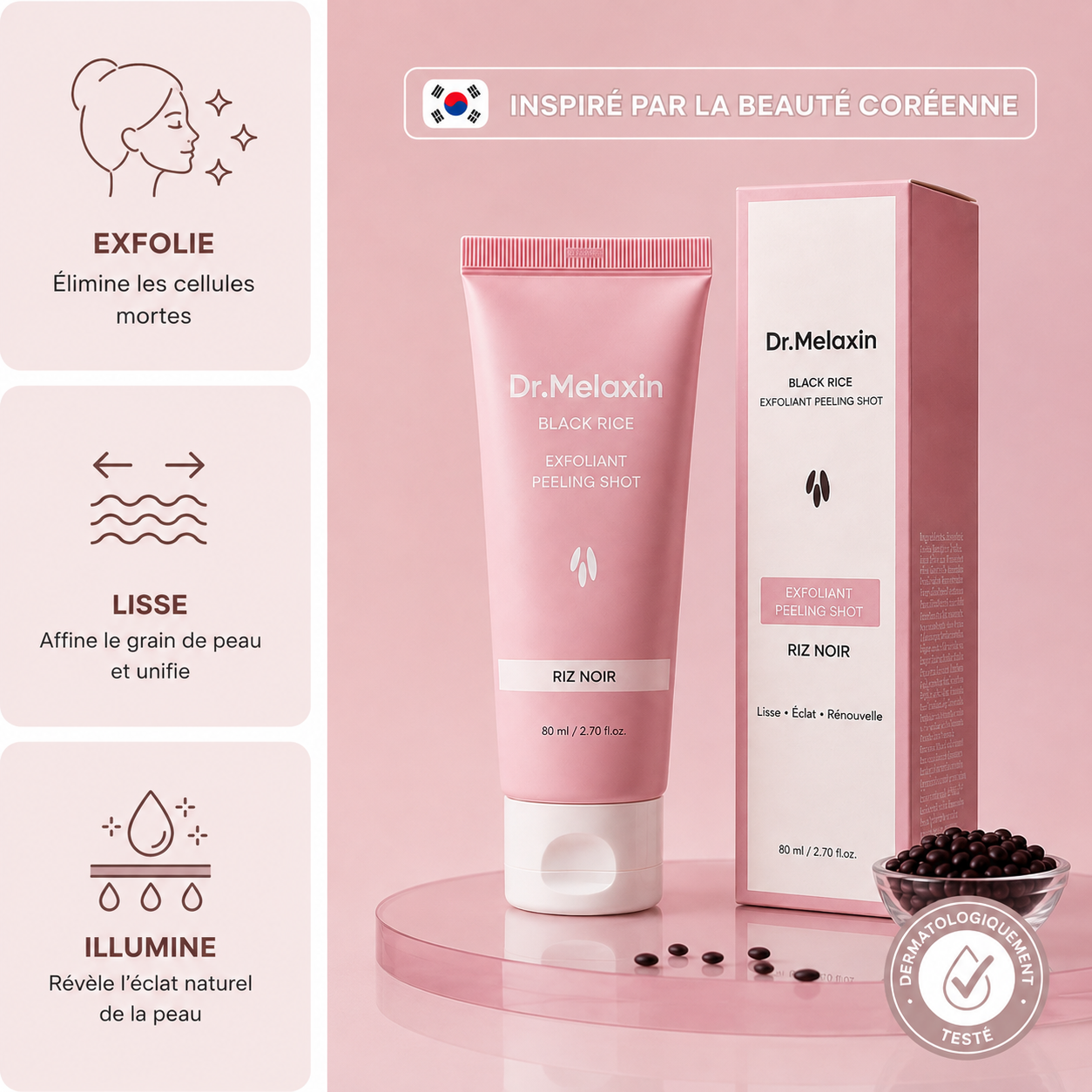 KoreanGlow™ - Le Sérum Coréen Exfoliant au Riz